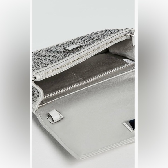 Tory Burch MINI KIRA SATIN EMBELLISHED TOP-HANDLE CROSSBODY - Picture 5 of 5